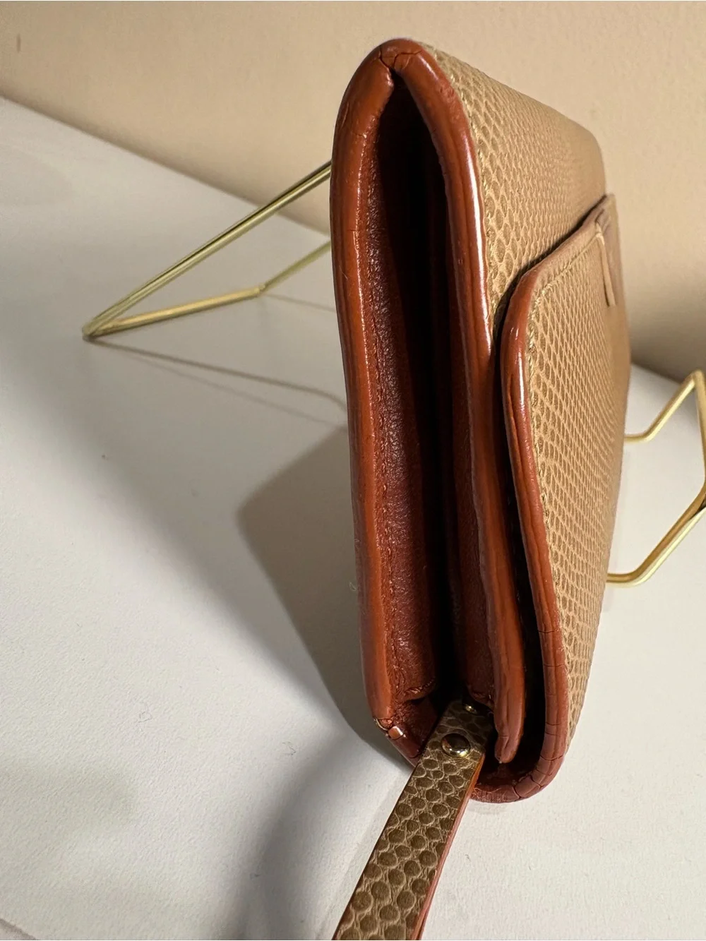 Chloé Bea Long Wallet 3P0153-833 Biscotti Beige Leather Wristlet Tags Dust Bag